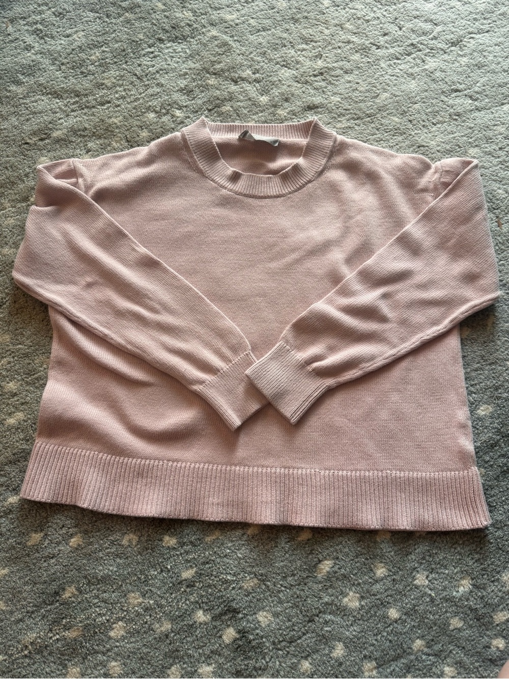 Everlane Classic Crewneck Women's Sweater in Light Pink size S Cotton